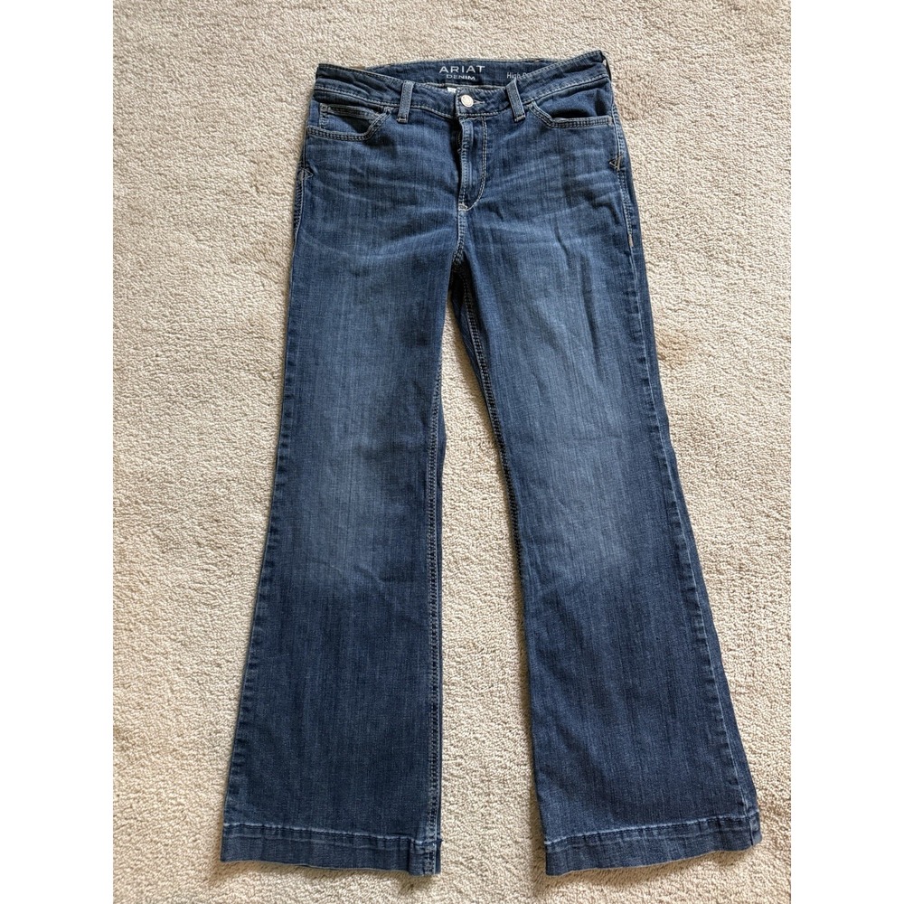 Ariat High Rise Slim Trouser Denim Jeans Woman's Size 30s
